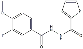 N'-(3-iodo-4-methoxybenzoyl)-2-thiophenecarbohydrazide 结构式