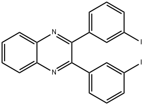 2,3-bis(3-iodophenyl)quinoxaline 结构式