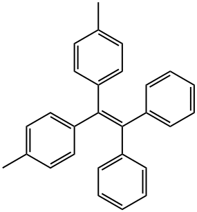 [1,1-二苯基-2,2-二(4-甲基苯基]乙烯 结构式