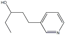 1-(pyridin-3-yl)pentan-3-ol 结构式