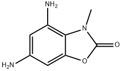 4,6-二氨基-3-甲基-3H-苯并恶唑-2-酮 结构式