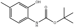 tert-butyl N-(2-hydroxy-4-methylphenyl)carbamate 结构式