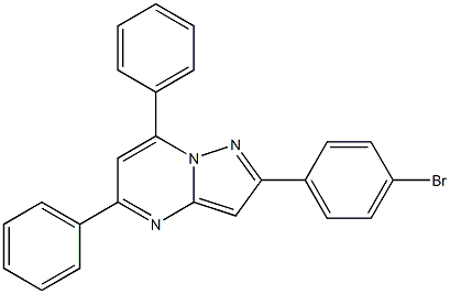 2-(4-bromophenyl)-5,7-diphenylpyrazolo[1,5-a]pyrimidine 结构式