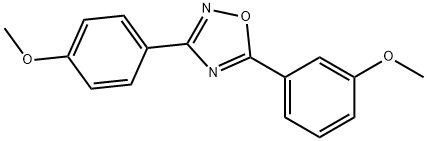 5-(3-methoxyphenyl)-3-(4-methoxyphenyl)-1,2,4-oxadiazole 结构式