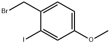 1-Bromomethyl-2-iodo-4-methoxy-benzene 结构式