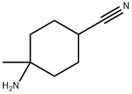 4-Amino-4-methylcyclohexanecarbonitrile 结构式