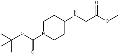 tert-butyl 4-[(2-methoxy-2-oxoethyl)amino]piperidine-1-carboxylate 结构式