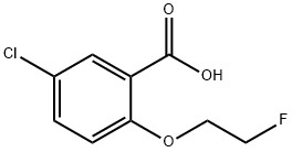 5-chloro-2-(2-fluoroethoxy)benzoic acid 结构式