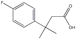 3-(4-Fluorophenyl)-3-methylbutanoic acid 结构式