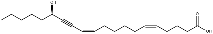 (5Z,11Z,15R)-15-Hydroxyeicosa-5,11-dien-13-ynoic Acid 结构式