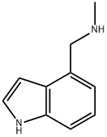 [(1H-Indol-4-yl)methyl](methyl)amine 结构式