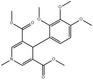 dimethyl 1-methyl-4-(2,3,4-trimethoxyphenyl)-1,4-dihydropyridine-3,5-dicarboxylate 结构式