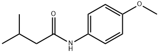 N-(4-methoxyphenyl)-3-methylbutanamide 结构式