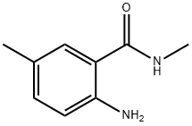 2-氨基-N,5-二甲基苯甲酰胺 结构式