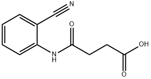 N-(2-Cyano-phenyl)-succinamic acid 结构式