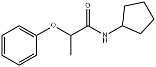 N-cyclopentyl-2-phenoxypropanamide 结构式