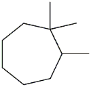 1,1,2-Trimethylcycloheptane. 结构式