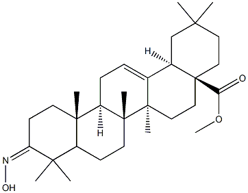 3-(羟基亚氨基)-齐墩果酸甲酯 结构式