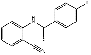 4-bromo-N-(2-cyanophenyl)benzamide 结构式