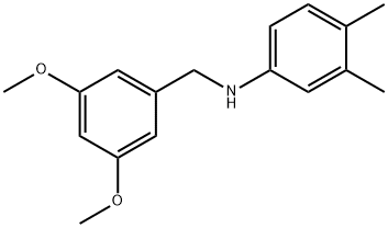 N-(3,5-dimethoxybenzyl)-3,4-dimethylaniline 结构式