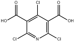 2,4,6-trichloropyridine-3,5-dicarboxylic acid 结构式