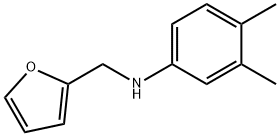 N-[(呋喃-2-基)甲基]-3,4-二甲基苯胺 结构式