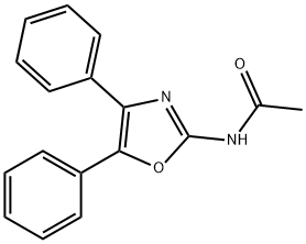 N-(4,5-diphenyl-1,3-oxazol-2-yl)acetamide 结构式