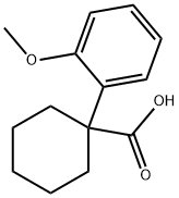 1-(2-甲氧苯基)环己烷-1-羧酸 结构式