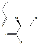 (+)-(2S)-methyl 2-(2-chloroacetylamino)-3-hydroxypropanoate 结构式