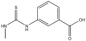 Benzoicacid,3-[[(methylamino)thioxomethyl]amino]- 结构式