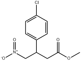 methyl 3-(4-chlorophenyl)-4-nitrobutanoate 结构式