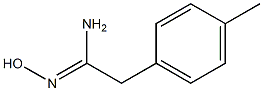 N'-hydroxy-2-(4-methylphenyl)acetimidamide 结构式