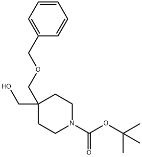 1-Boc-4-(hydroxymethyl)-4-[(benzyloxy)methyl]piperidine 结构式