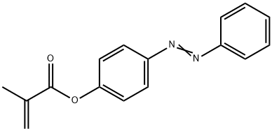 2-Propenoic acid, 2-methyl-, 4-(2-phenyldiazenyl)phenyl ester 结构式