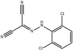 Propanedinitrile, 2-[2-(2,6-dichlorophenyl)hydrazinylidene]- 结构式