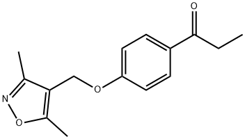 1-{4-[(3,5-dimethyl-1,2-oxazol-4-yl)methoxy]phenyl}propan-1-one 结构式