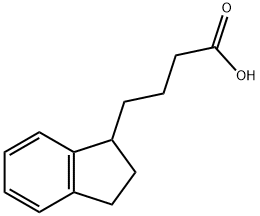 4-(2,3-dihydro-1H-inden-1-yl)butanoic acid 结构式