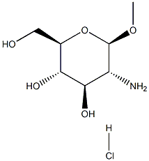 Methyl 2-amino-2-deoxy-b-D-glucopyranoside HCl 结构式
