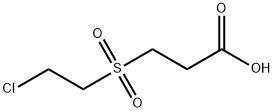 3-(2-chloroethanesulfonyl)propanoic acid 结构式