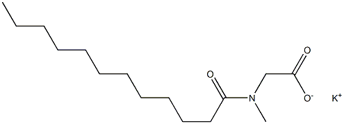 月桂酰肌氨酸钾 结构式