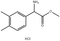 METHYL2-AMINO-2-(3,4-DIMETHYLPHENYL)ACETATE HYDROCHLORIDE 结构式