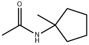 N-(1-甲基环戊基)乙酰胺 结构式
