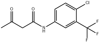 N-[4-chloro-3-(trifluoromethyl)phenyl]-3-oxobutanamide 结构式