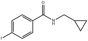 N-(环丙基甲基)-4-碘苯甲酰胺 结构式