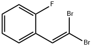 1-(2,2-二溴乙烯基)-2-氟苯 结构式