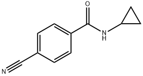 4-氰基-N-环丙基苯甲酰胺 结构式