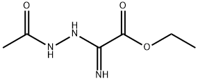 Acetic acid, 2-(2-acetylhydrazinyl)-2-imino-, ethyl ester 结构式