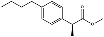 (S)-methyl 2-(4-butylphenyl)propanoate 结构式