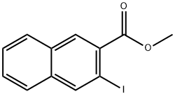 3-碘萘-2-羧酸甲酯 结构式