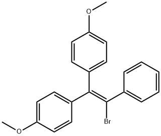 4,4'-(2-BROMO-2-PHENYLETHENE-1,1- DIYL)BIS(METHOXYBENZENE) 结构式